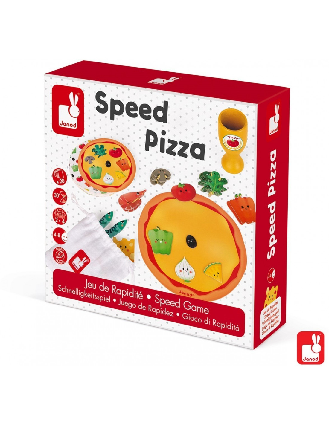 replica dam Draak Janod Spel - snelheid - speed pizza